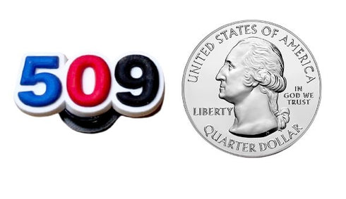 509 - Haiti Area Code - Shoe Charm Shoe Charm Haiti