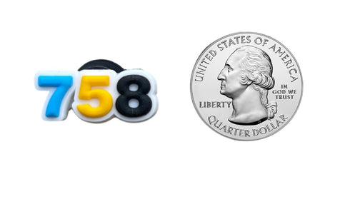 758 - Saint Lucia Area Code - Shoe Charm Shoe Charm Saint Lucia