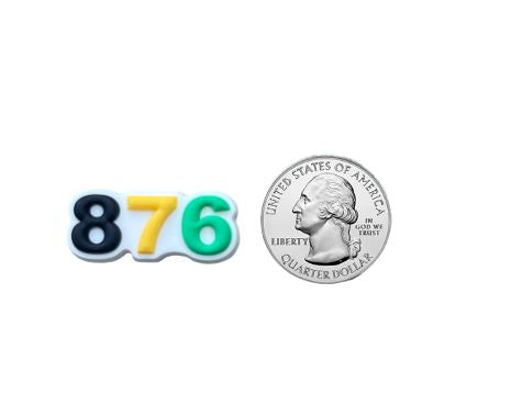 876 - Jamaica Area Code - Shoe Charm Shoe Charm Jamaica