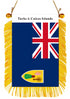 Turks & Caicos Islands Rearview Mirror Flag