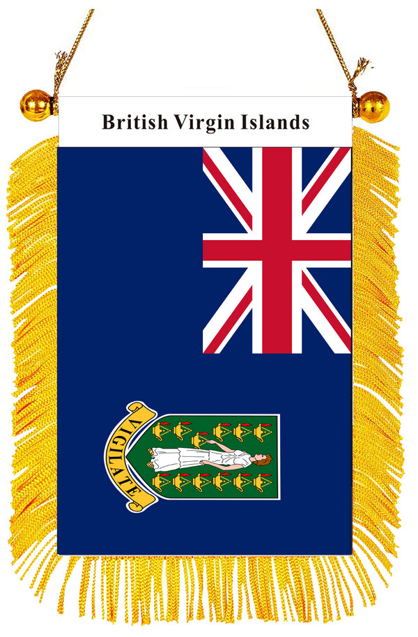 British Virgin Islands Rearview Mirror Flag
