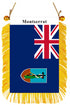 Montserrat Rearview Mirror Flag