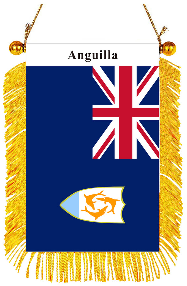 Anguilla Rearview Mirror Flag