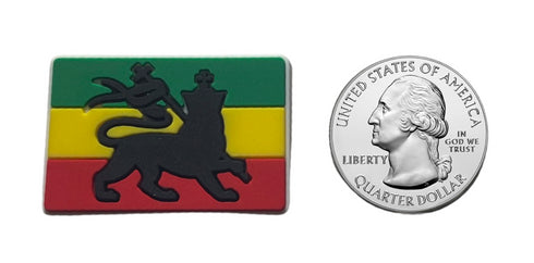 Rasta Lion Flag Shoe Charm