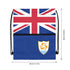 Anguilla Drawstring Zipper Bag Backpacks Anguilla