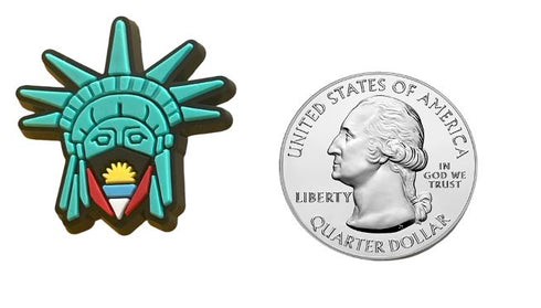 Antigua & Barbuda Statue of Liberty Shoe Charm Shoe Charm Antigua