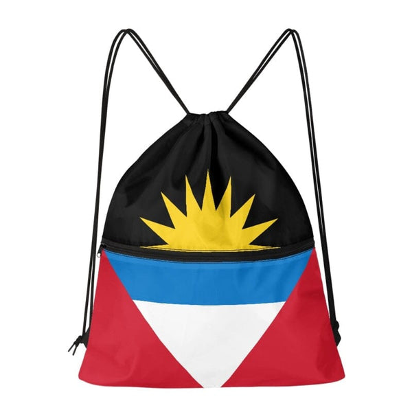 Antigua Drawstring Zipper Bag Backpacks Antigua