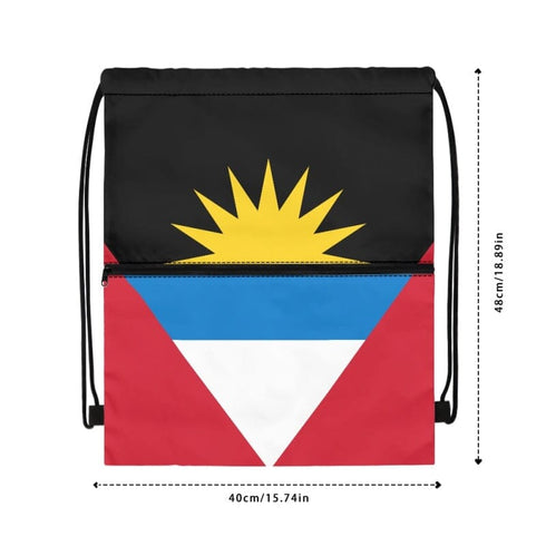 Antigua Drawstring Zipper Bag Backpacks Antigua