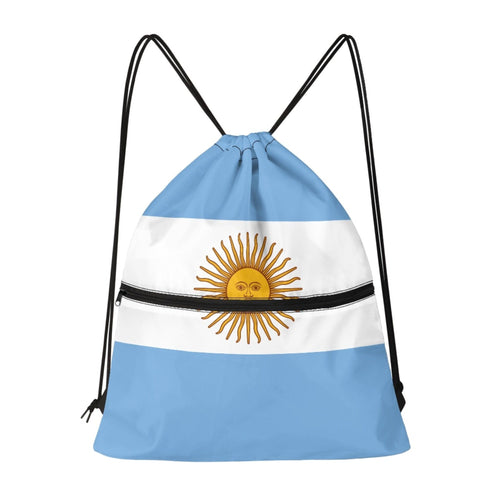 Argentina Drawstring Zipper Bag Backpacks Argentina