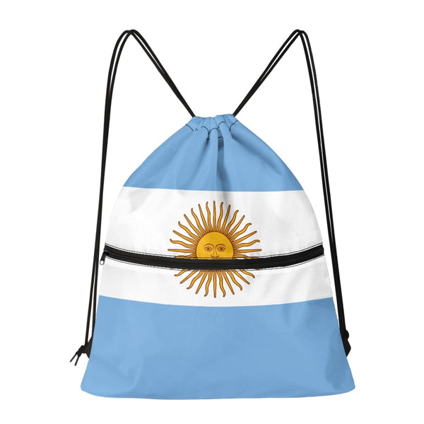 Argentina Drawstring Zipper Bag Backpacks Argentina