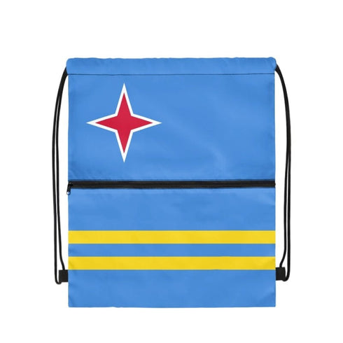 Aruba Drawstring Zipper Bag Backpacks Aruba