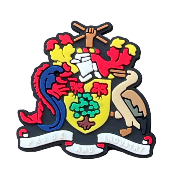 Barbados Coat Of Arms Shoe Charm Shoe Charm Barbados