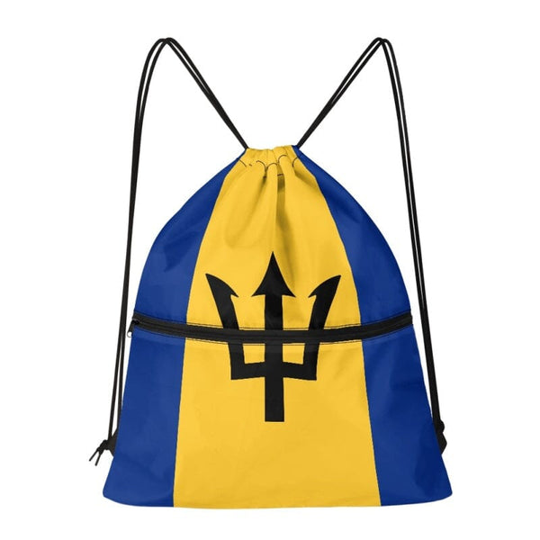 Barbados Drawstring Zipper Bag Backpacks Barbados
