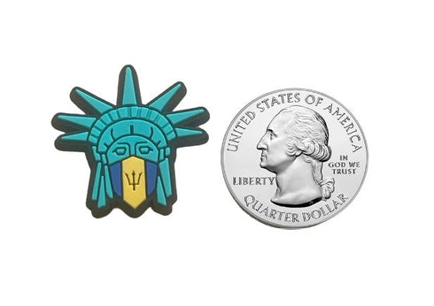 Barbados Statue of Liberty Shoe Charm Shoe Charm Barbados