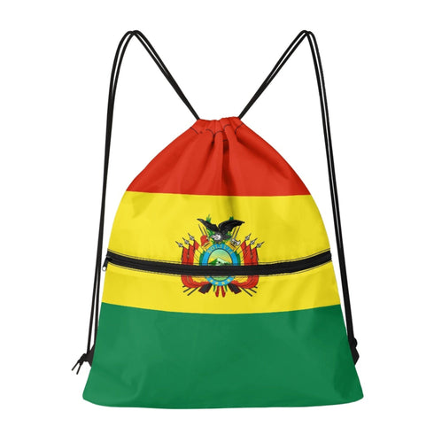 Bolivia Drawstring Zipper Bag Backpacks Bolivia