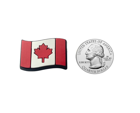 Canada Wavy Flag Shoe Charm Shoe Charm Canada