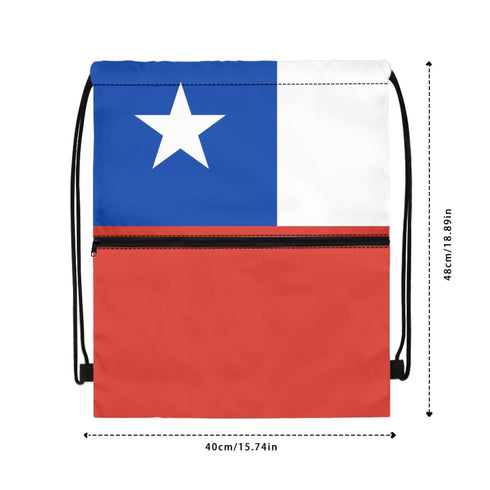 Chile Drawstring Zipper Bag Backpacks Chile