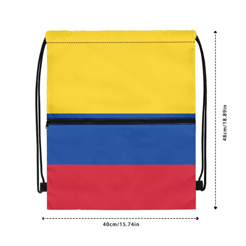 Colombia Drawstring Zipper Bag Backpacks Colombia
