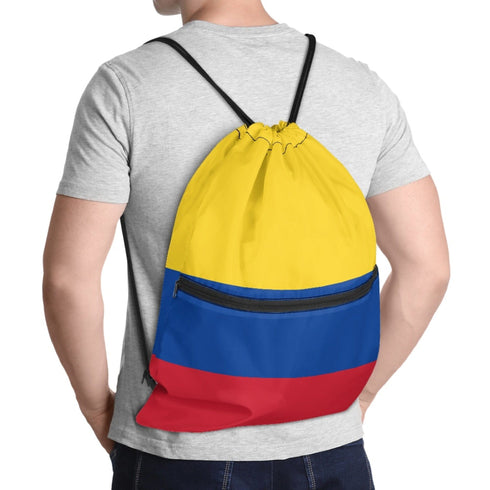 Colombia Drawstring Zipper Bag Backpacks Colombia