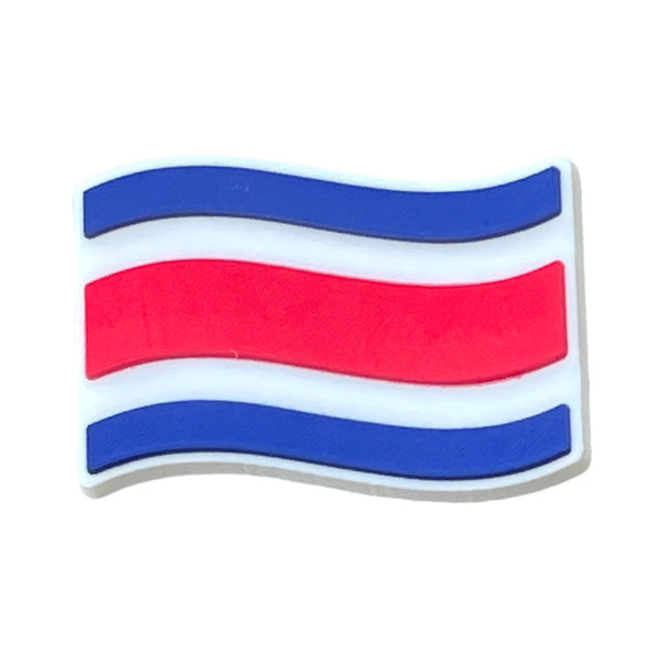 Costa Rica Wavy Flag Shoe Charm Shoe Charm Costa Rica