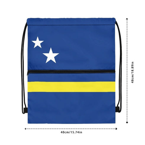 Curacao Drawstring Zipper Bag Backpacks Curacao