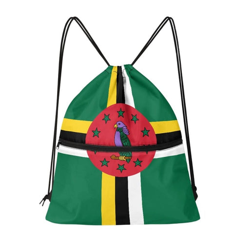 Dominica Drawstring Zipper Bag Backpacks Dominica