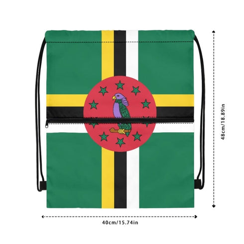 Dominica Drawstring Zipper Bag Backpacks Dominica