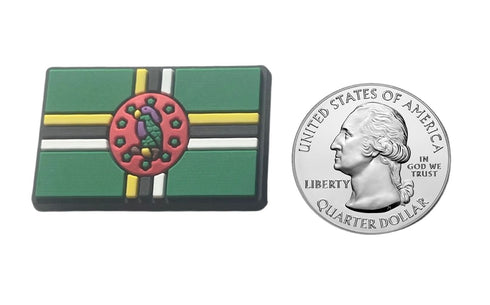 Dominica Flag Shoe Charm Shoe Charm Dominica