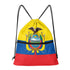 Ecuador Drawstring Zipper Bag Backpacks Ecuador