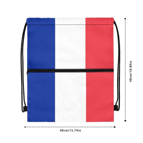 France Drawstring Zipper Bag Backpacks France