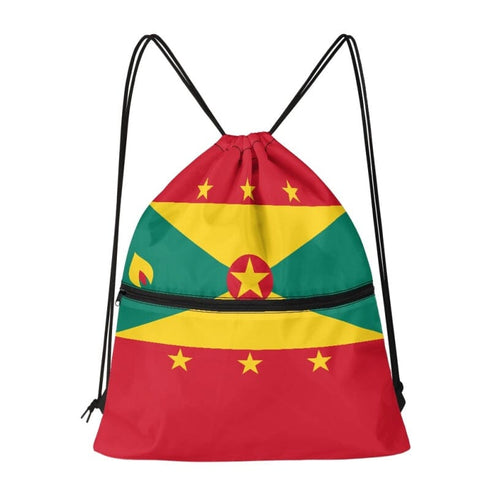 Grenada Drawstring Zipper Bag Backpacks Grenada