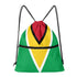 Guyana Drawstring Zipper Bag Backpacks Guyana