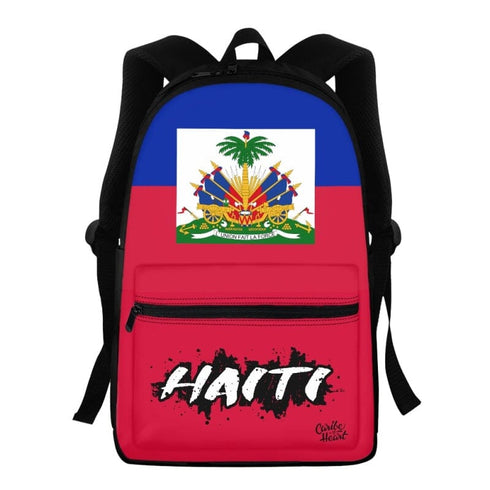 Haiti Flag Graffiti Backpack Saint Lucia
