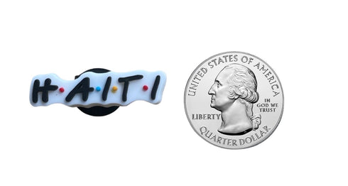 Haiti Text Shoe Charms #1 Shoe Charm Haiti