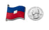 Haiti Wavy Flag Shoe Charm Shoe Charm Haiti