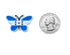 Honduras Flag Butterfly Shoe Charm Shoe Charm Honduras