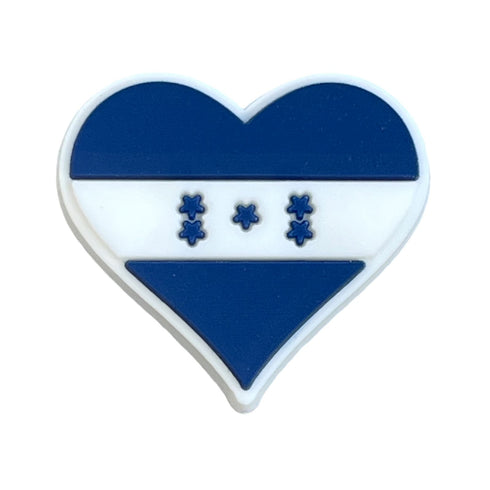 Honduras Flag Heart Shoe Charm Shoe Charm Honduras