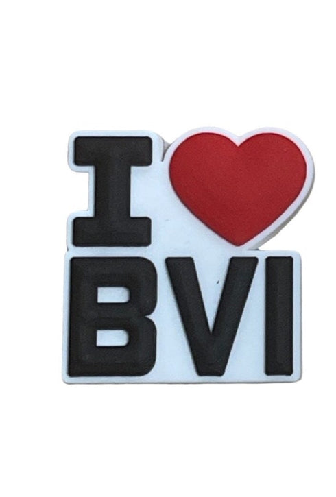 I Love BVI Shoe Charm Shoe Charm British Virgin Islands
