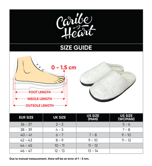 Jamaica Cotton Slippers Unisex Shoe Jamaica