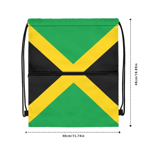 Jamaica Drawstring Zipper Bag Backpacks Jamaica