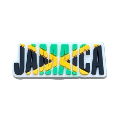Jamaica Flag Word Shoe Charm Shoe Charm Jamaica