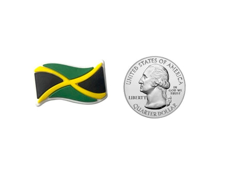 Jamaica Wavy Flag Shoe Charm Shoe Charm Jamaica