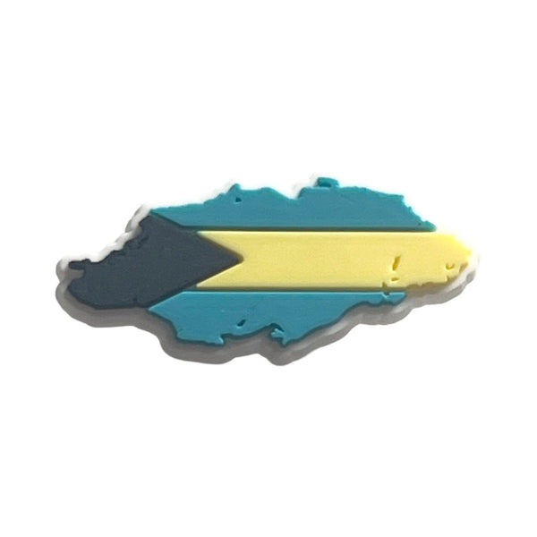Nassau - The Bahamas Flag Map Shoe Charm Shoe Charm The Bahamas