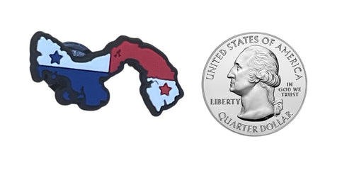 Panama Flag Map Shoe Charm Shoe Charm Panama