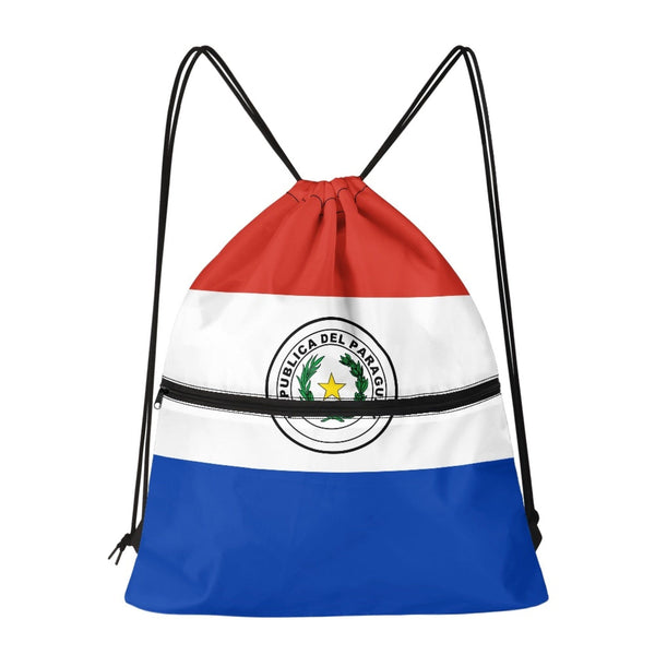 Paraguay Drawstring Zipper Bag Backpacks Paraguay