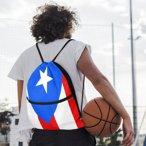 Puerto Rico Drawstring Zipper Bag Backpacks Puerto Rico