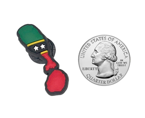Saint Kitts Flag Map Shoe Charm Shoe Charm Saint Kitts