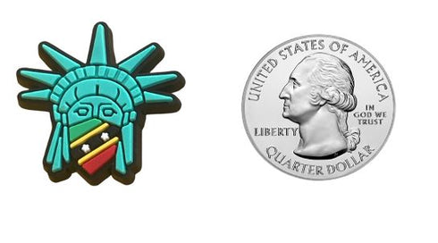 Saint Kitts Statue of Liberty Shoe Charm Shoe Charm Saint Kitts