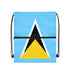 Saint Lucia Drawstring Zipper Bag Backpacks Saint Lucia