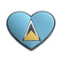 Saint Lucia Flag Heart Shoe Charm Shoe Charm Saint Lucia